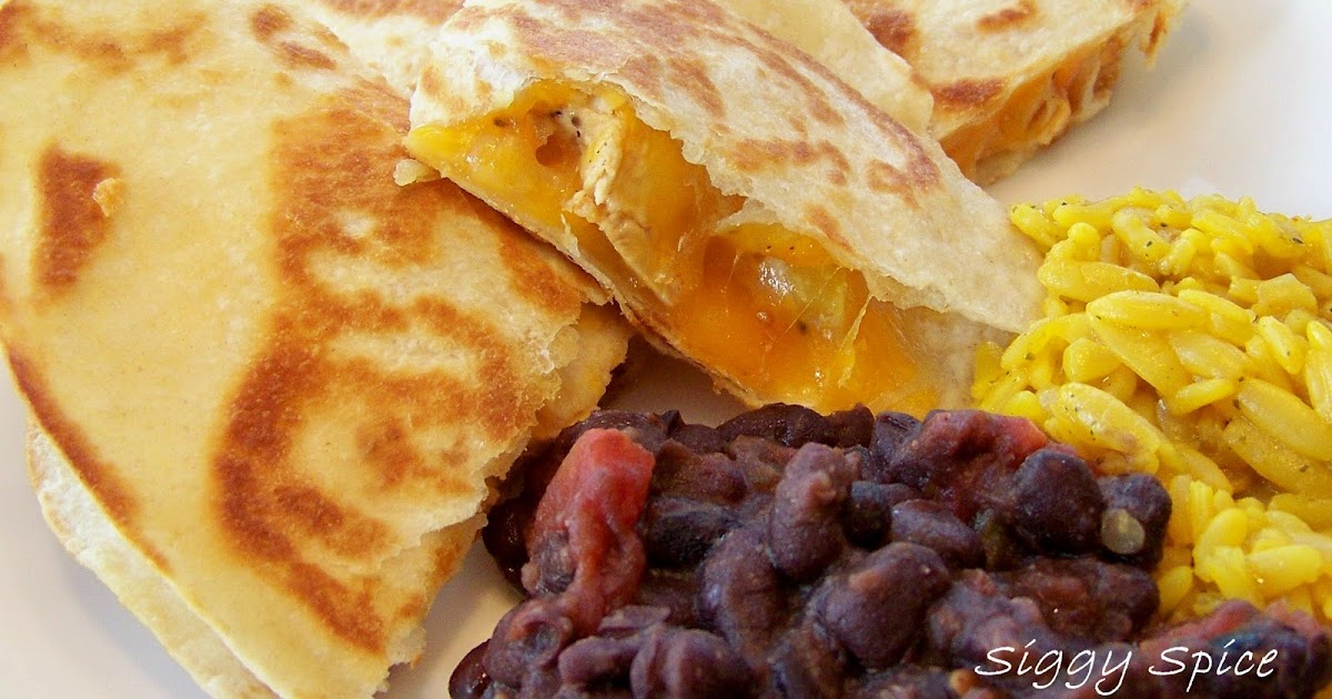 Siggy Spice BBQ Chicken and Pineapple Quesadilla