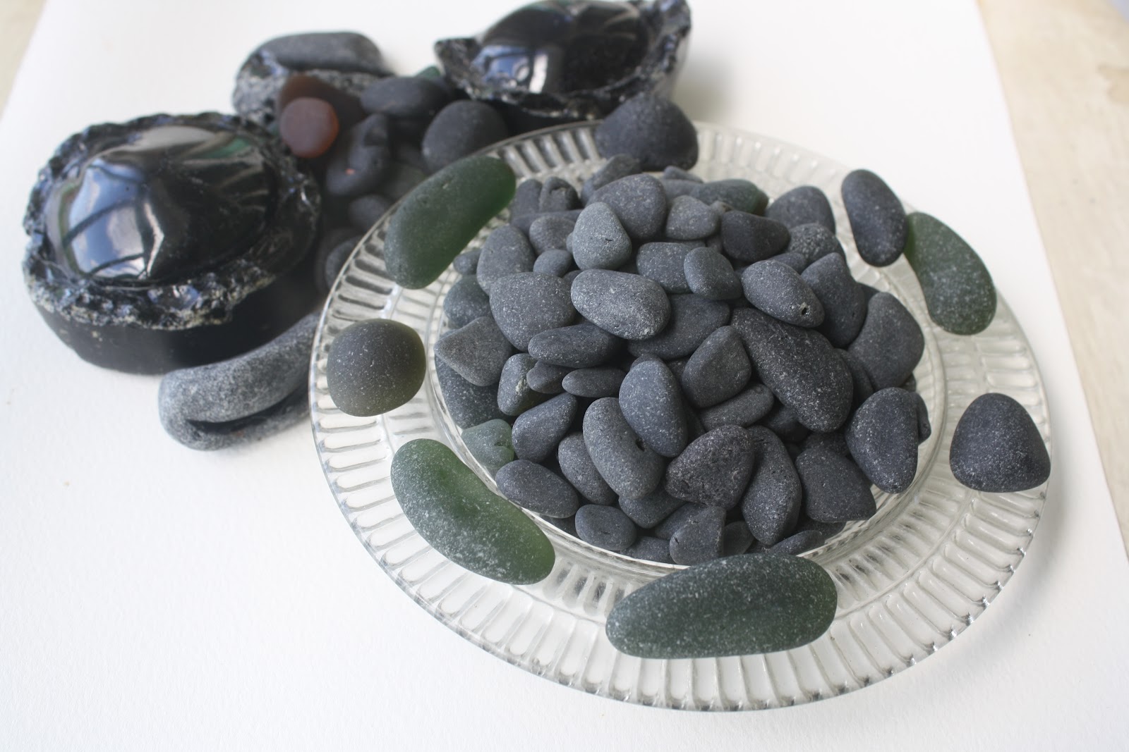 Rare black sea glass has a strange mysterious magic about it, usually
