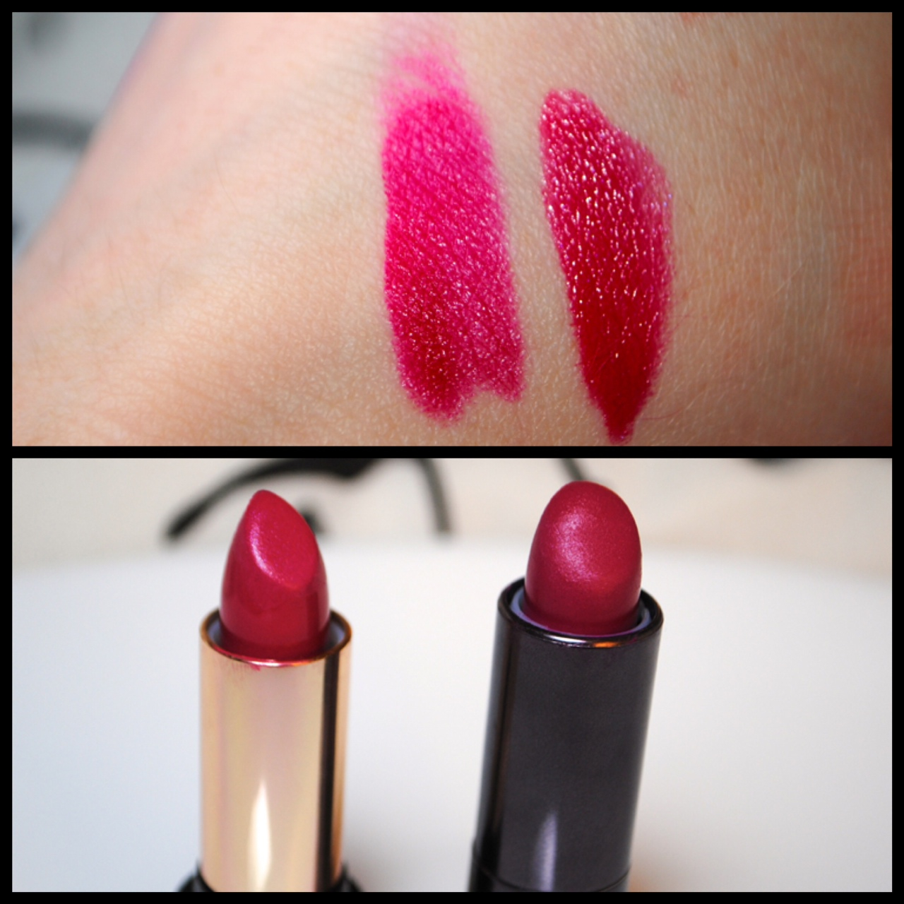 Flower Beauty Kiss Stick Velvet and HighShine Lip Color Review matte
