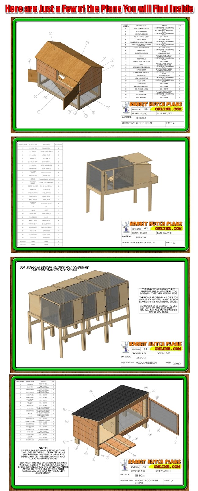 Rabbit Hutch Plans