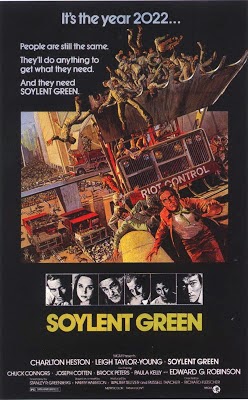 Soilent Green bandnaam herkomst - Soylent Green Film Poster Waar komt bandnaam Soilent Green vandaan - Soylent Green Film Poster