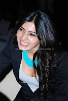 Samantha, cute, and, small, cleavage, show, in, public, event