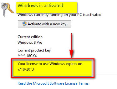 windows update check activation windows 7