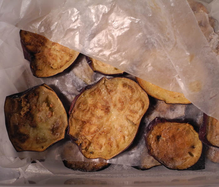 Studio and Garden From the Freezer, With a Recipe for Eggplant Sauce with Tomato