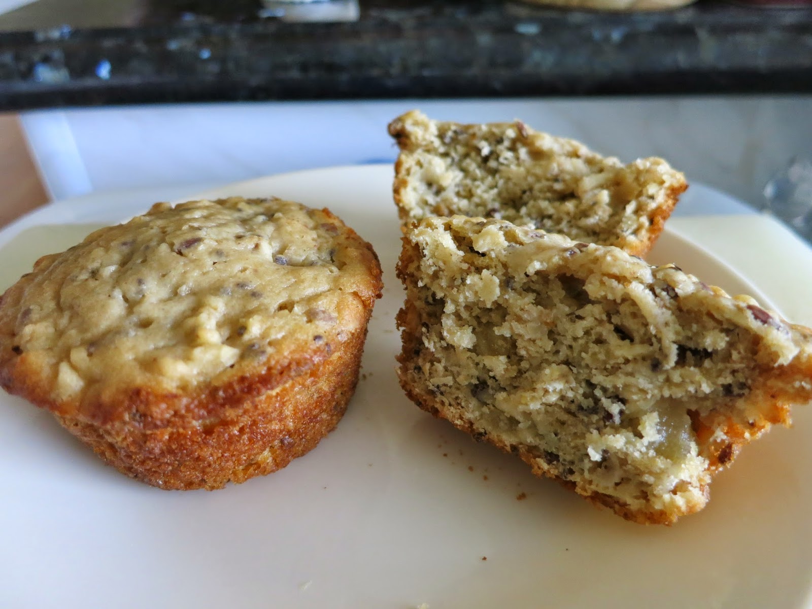 Geetha's Kitchen Nutmegscented Wholegrain Pear Muffins