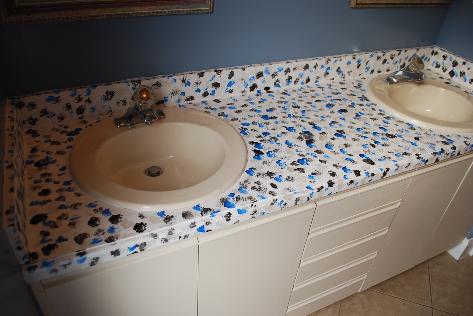 Kara S Korner Tutorial How To Paint Bathroom Countertops To