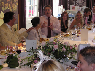 A modern British wedding reception