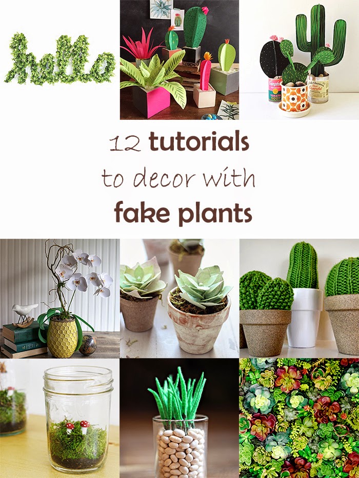 DIY Monday Fake plants Ohoh deco