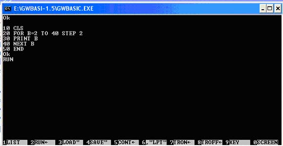 GWBASIC : GW-Basic Programs