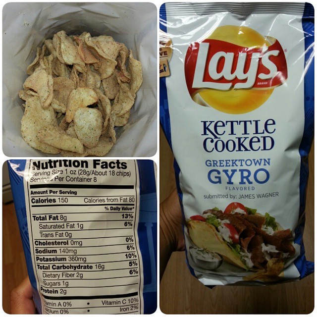 Shannon's Lightening the Load Lay's Kettle Cooked Greektown Gyro Chips