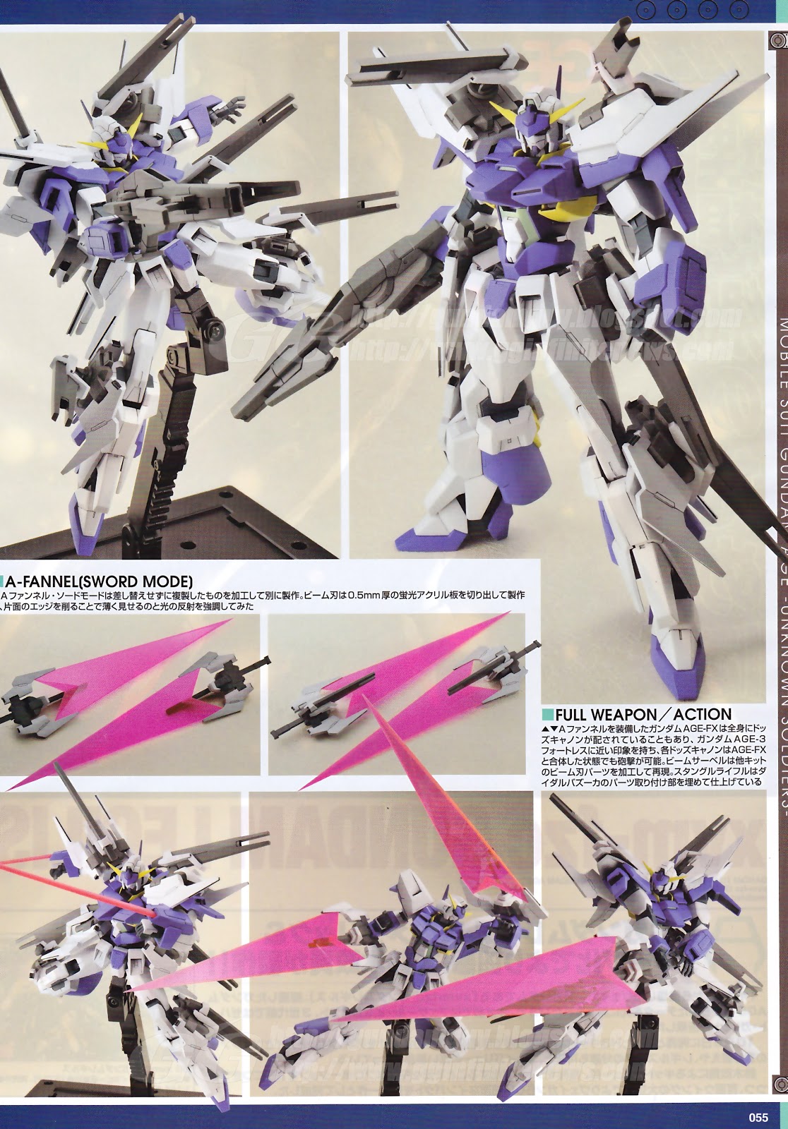 Gundam Guy 1 144 Gundam Age Fx A Fannel Equipment Type Custom Build Updated 11 5 12