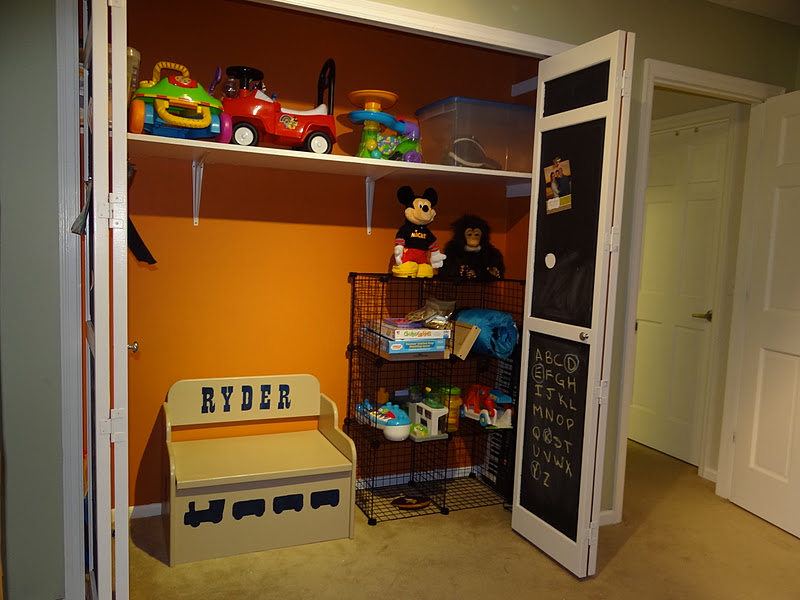 One Project at a Time DIY Blog BAM Goes the Playroom Closet