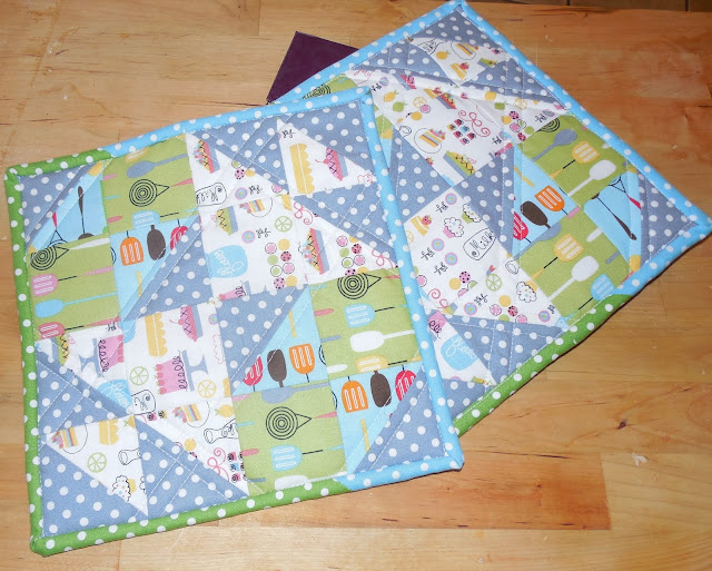 quilted pot holders