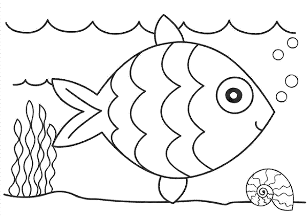 Printable Fish Coloring Pages for Kids