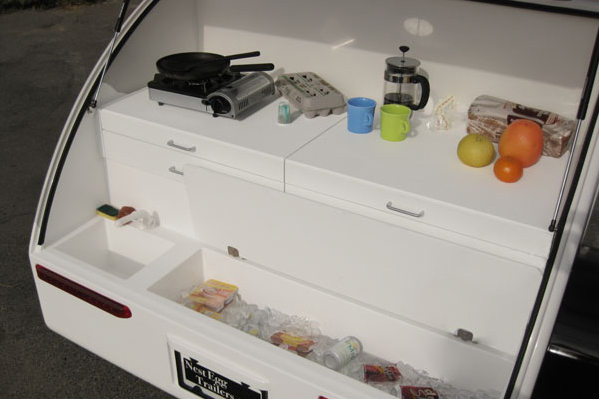 Tiny Yellow Teardrop: Featured Teardrop: Nest Egg Trailers