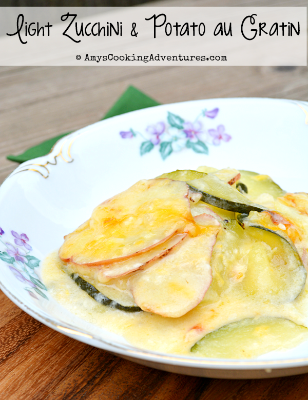 Light Zucchini & Potato au Gratin