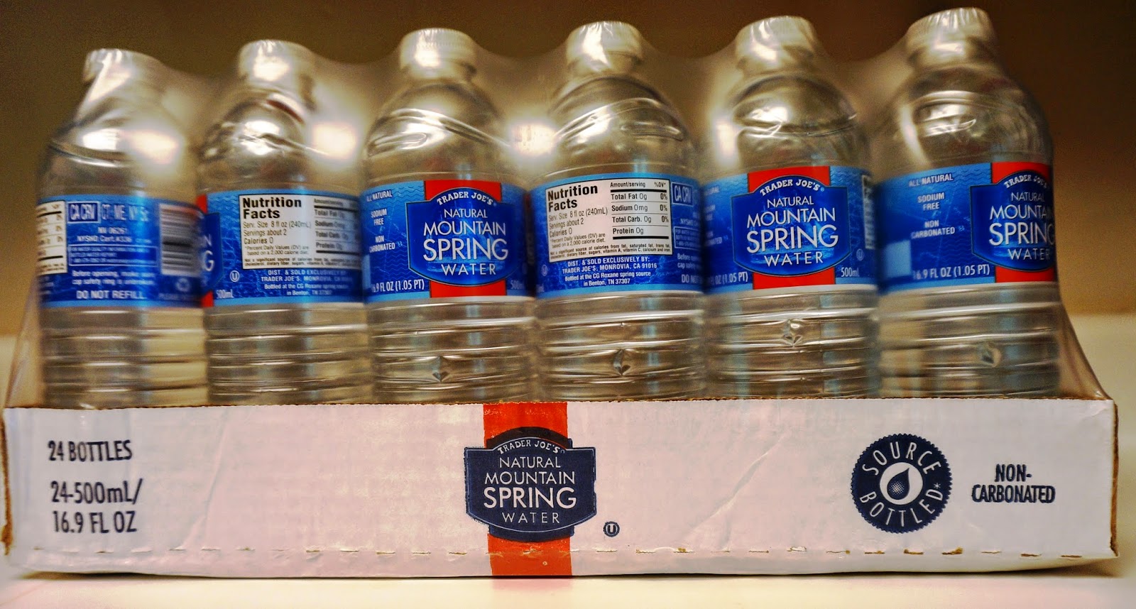 Exploring Trader Joe's Trader Joe's Natural Mountain Spring Water