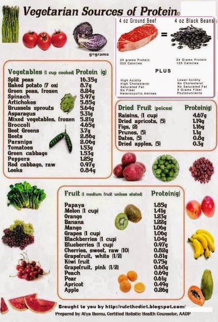 Protein In Vegetables Vs Meat Chart