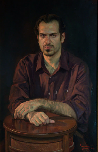 الفنان أيمن المالكي Portrait+of+a+young+man+by+iman+maleki
