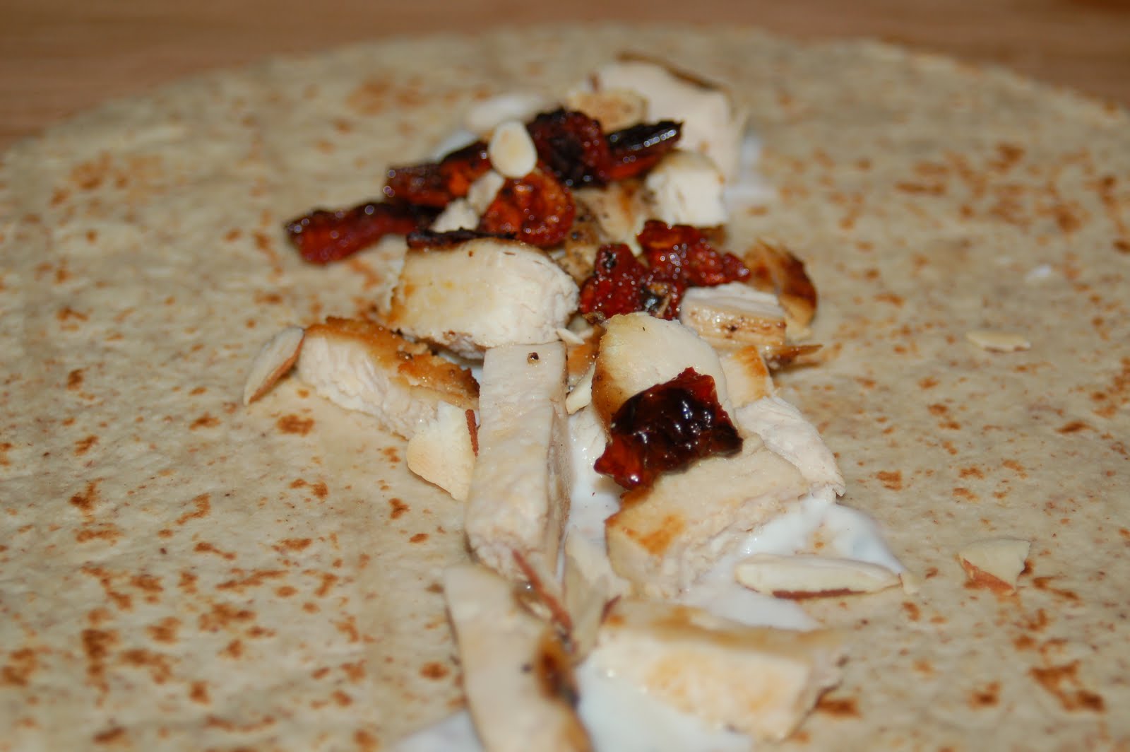 Sundried Tomato Grilled Chicken Wrap with Ranch Sauce