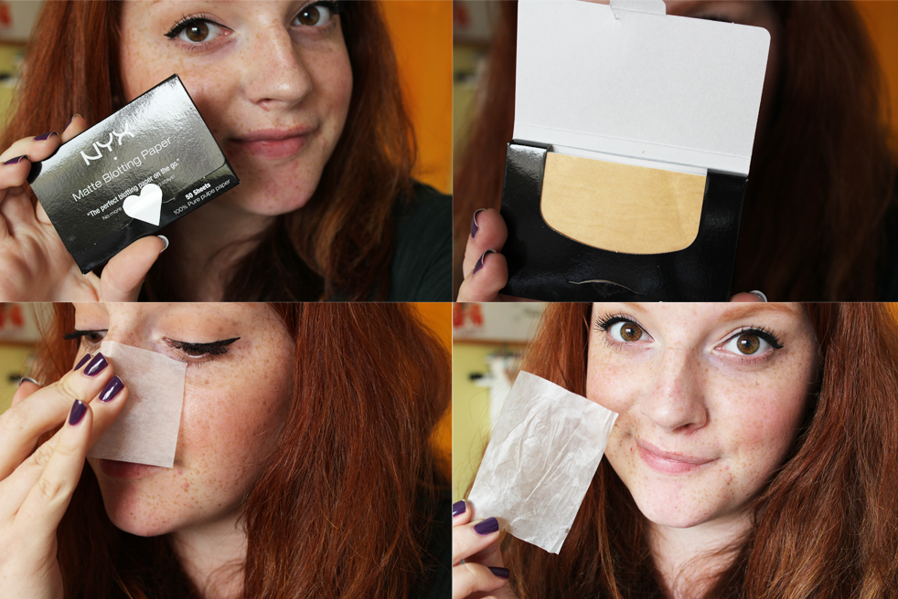 Your favorite redhead NYX Blotting Sheets