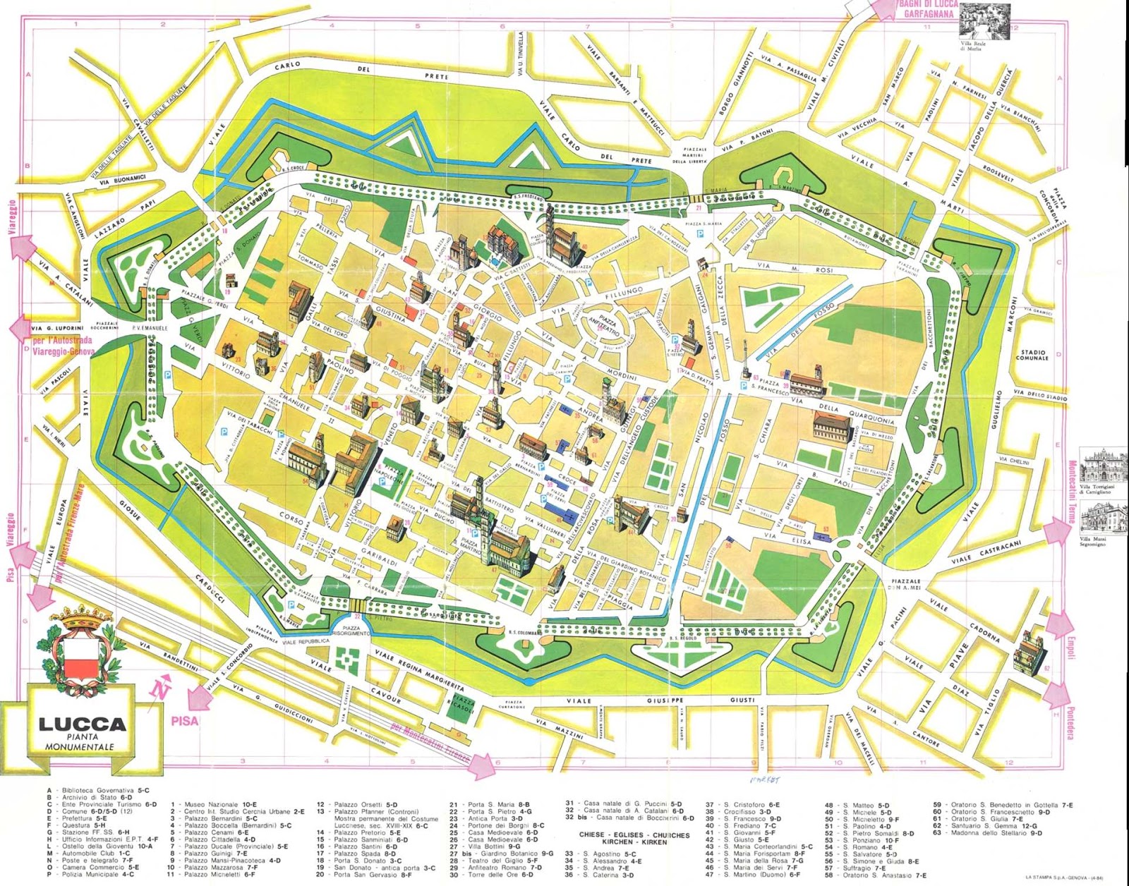 Plan De La Ville De Parme En Italie Plan De La Ville De Parme En Italie