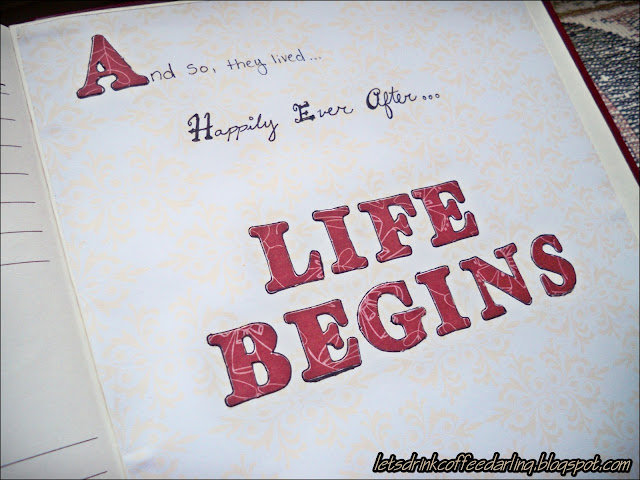 "The 150 Days Away Photo Book" - a photo album with 150 days worth of letters and pictures made for boyfriend while studying abroad.