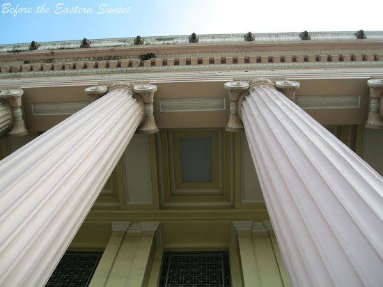 Facade and columns of Manila Central Post Office.