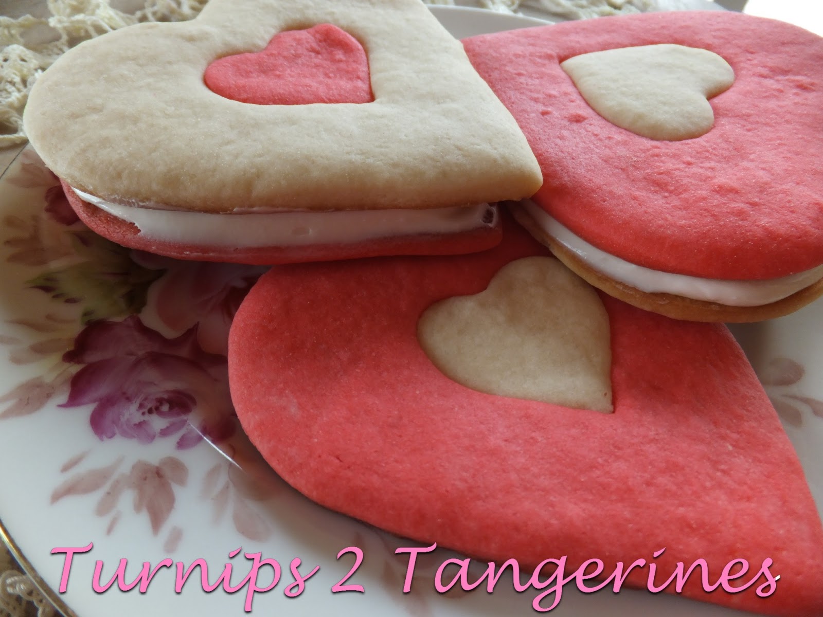 Turnips 2 Tangerines Valentine Sandwich Cookies