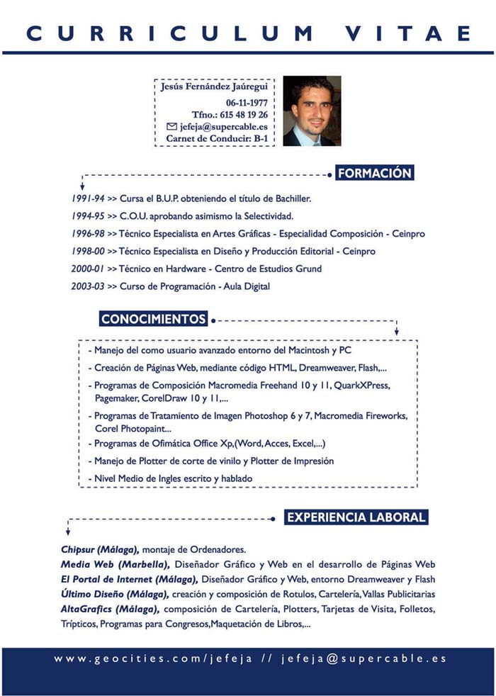 DATOS QUE DEBE LLEVAR UN CURRICULUM datos que debe llevar un curriculum: