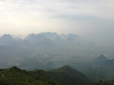 Mountainous terrain of Guilin in China 