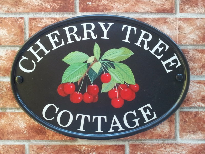 Pictorial House Signs from Yoursigns Ltd Cherry Tree Cottage house sign
