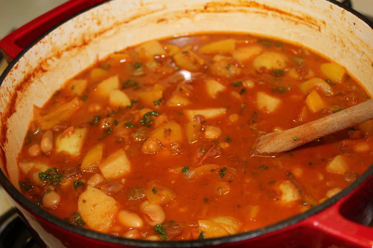 This Is Uni Food Spanish Bean Stew