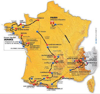 La Carte du Tour de France 2011