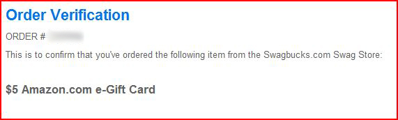 How to order an Amazon Gift Card on Swagbucks Order+comfirm