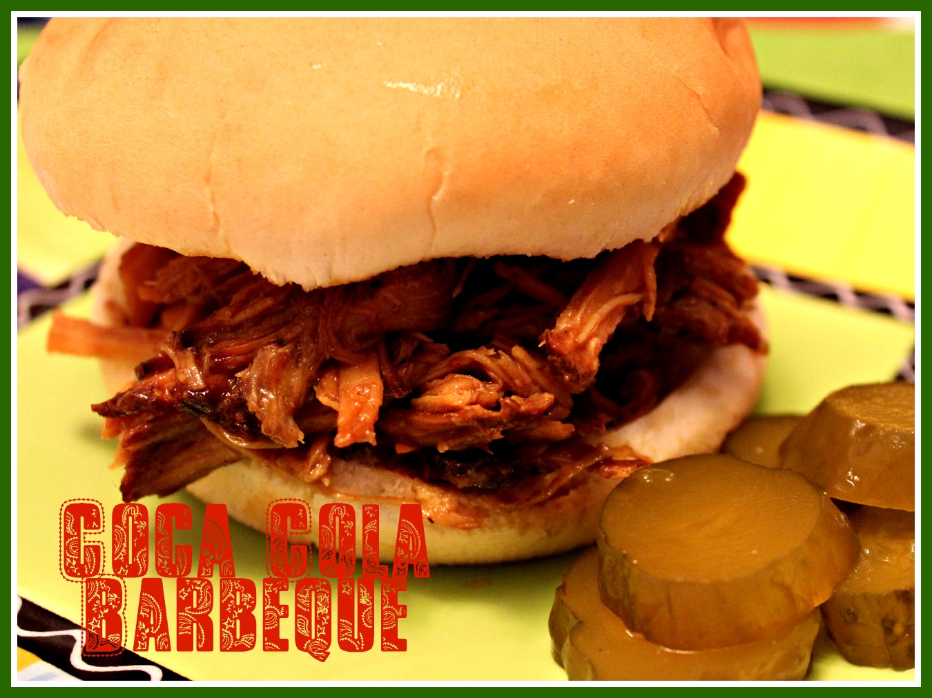 Sweet Tea and Cornbread Slow Cooker Pulled Pork in a Coca Cola Barbeque Sauce!
