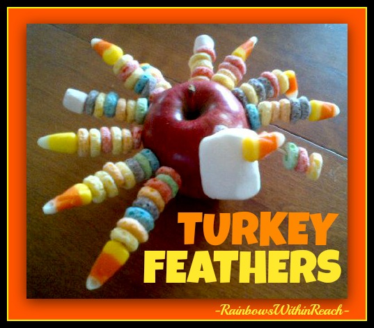 photo of: Turkey Centerpiece using Apple and Cereal Bits 