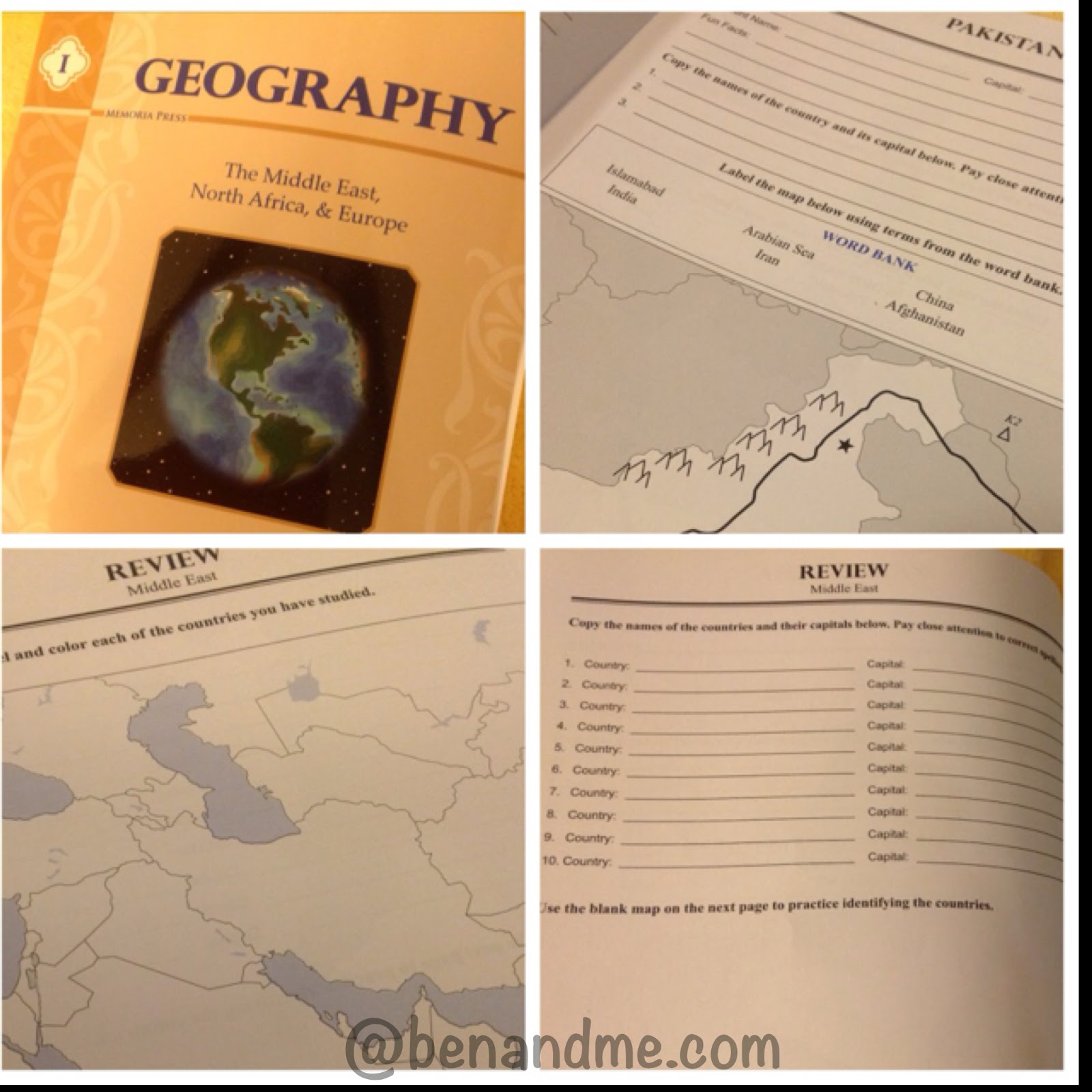 Schoolhouse Crew Review Memoria Press Geography I Ben and Me