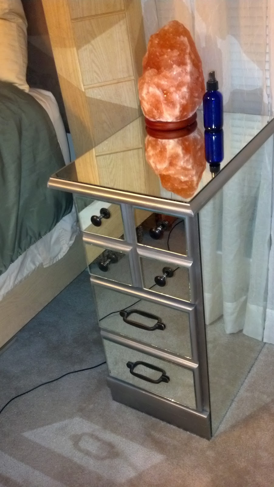 Fix Lovely DIY Mirrored Nightstands