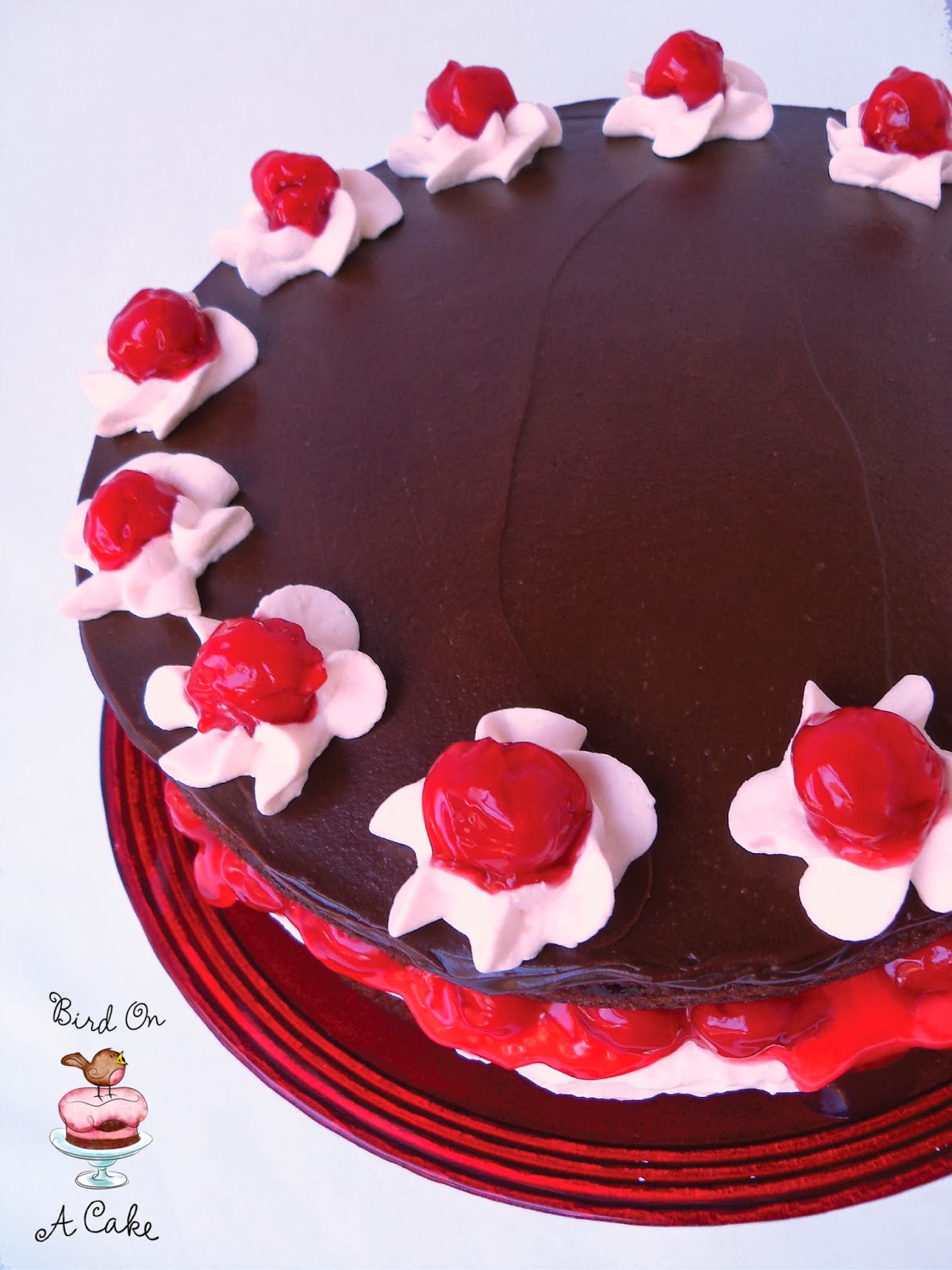 Bird On A Cake Black Forest Cake with Chocolate Ganache