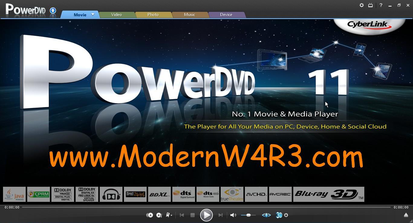 Cyberlink PowerDVD 11 Ultra Edition Free & Full Version ModernW4R3