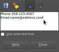 flyer with phone number tabs