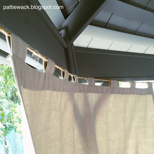 Get Wacky and Crafty with Pattiewack! Gazebo MakeOver DIY Curtains
