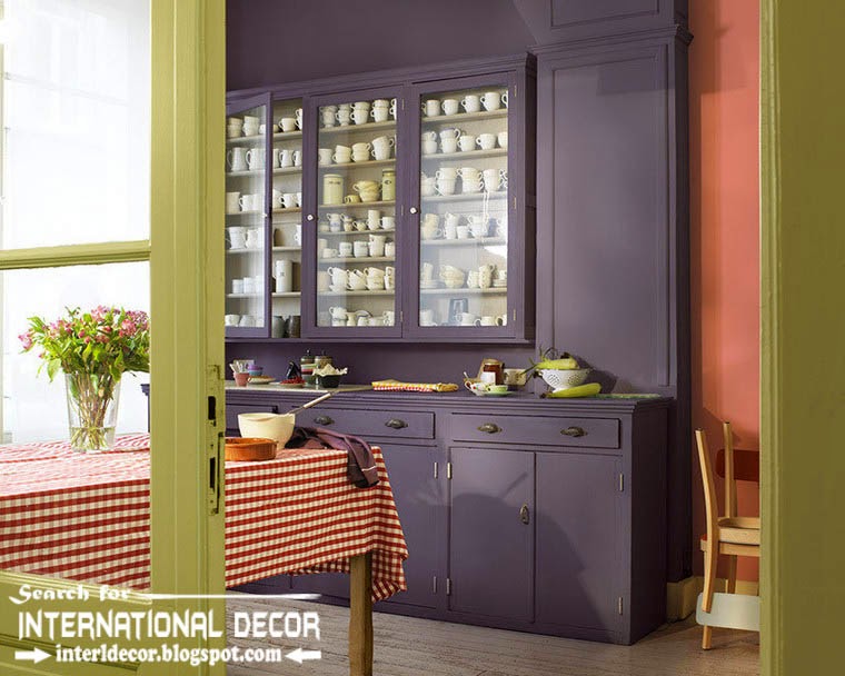 best color combinations and color schemes in the interior 2015, purple furniture