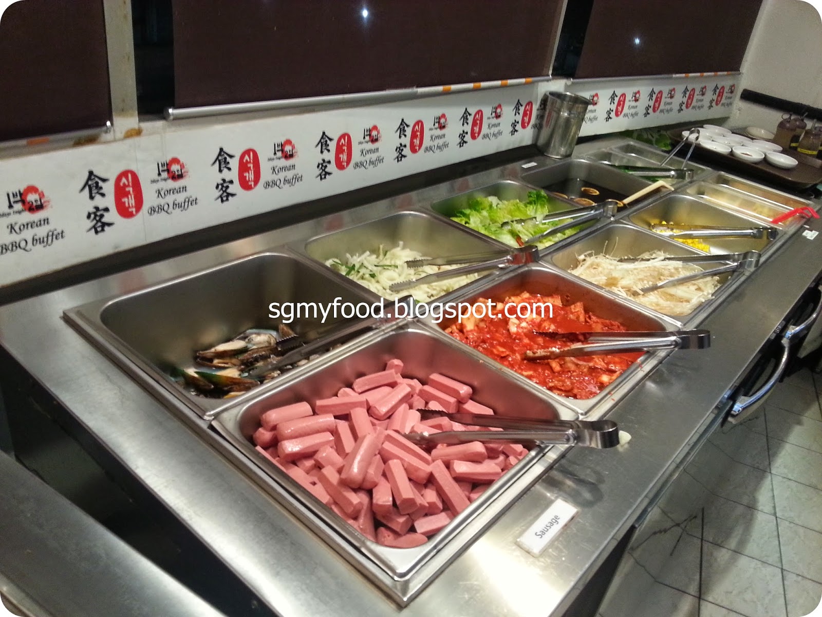 SGMY Foods Ssikkek Korean BBQ Buffet 食客 Bras Basah, Singapore.
