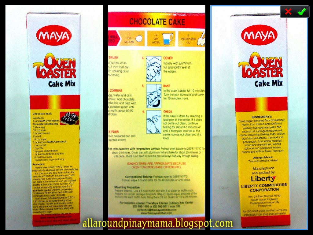 Chocolate Surprise Cake Using Maya Oven Toaster Cake Mix (Chocolate