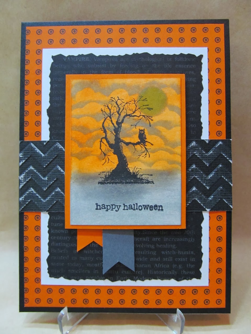 Savvy Handmade Cards Spooky Sky Halloween Card