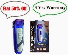 Buy Babyliss 3-Day Beard E842XE Trimmer For Men worth Rs.3895 for Rs.1931