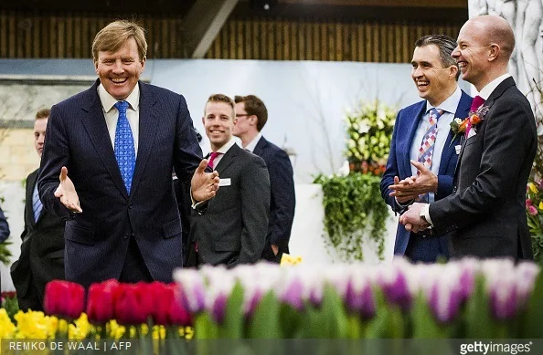 King Willem-Alexander of The Netherlands attends the opening of the 35th edition of 'Lentetuin Breezand' (Breezand Spring Garden) in Breezand 