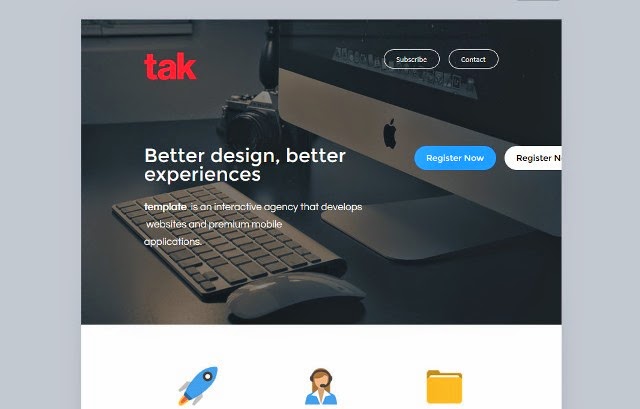 Tak - Modern Email Template + Online Access